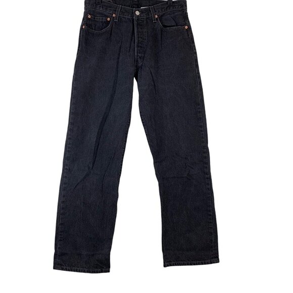Vintage Levis Jeans Size 32x31 Black Denim Button Fly Mens Pants